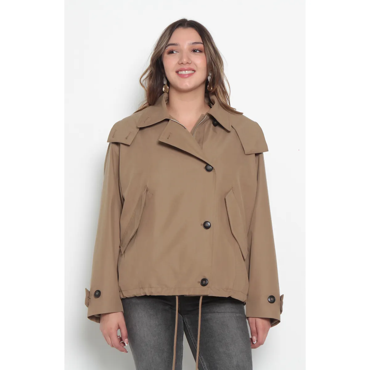 WADOS - CHAQUETA MANGA LARGA CRUZADA  CON BOLSILLOS