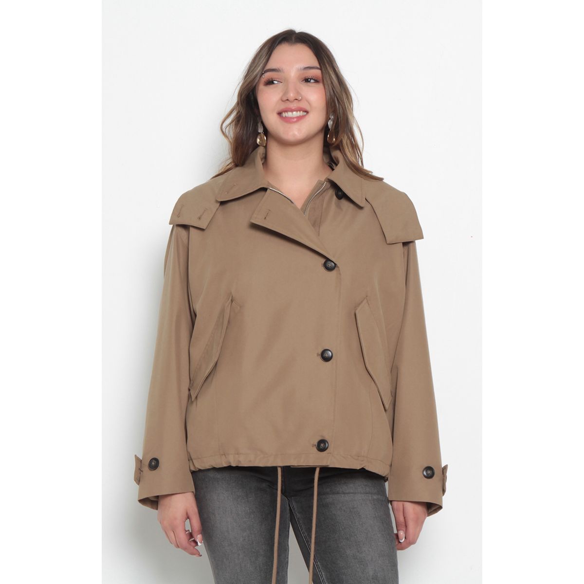 WADOS - CHAQUETA MANGA LARGA CRUZADA  CON BOLSILLOS