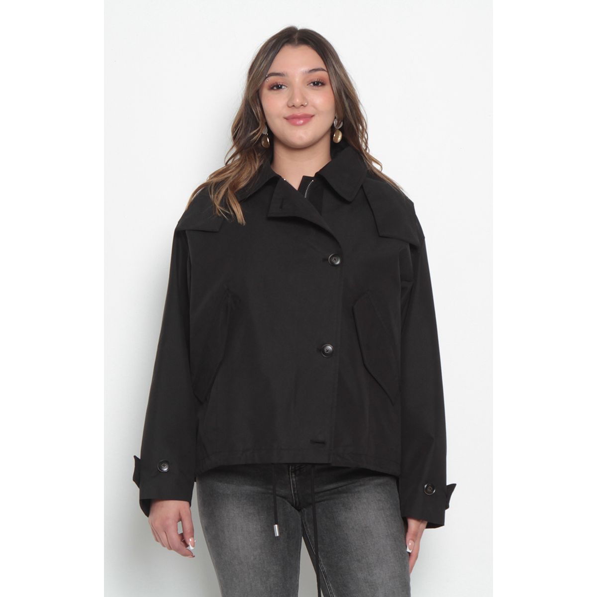 WADOS - CHAQUETA MANGA LARGA CRUZADA  CON BOLSILLOS