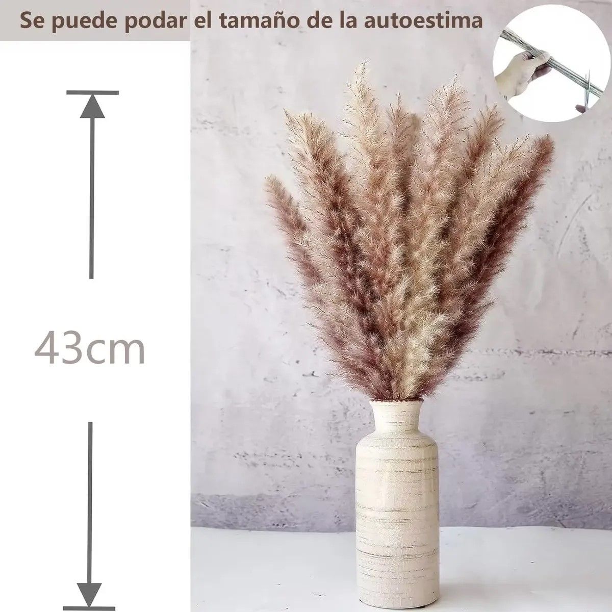 GENERICO - 110 Pcs Ramo De Flores Secas Pampas Grass Y Cola De Conejo BELUG