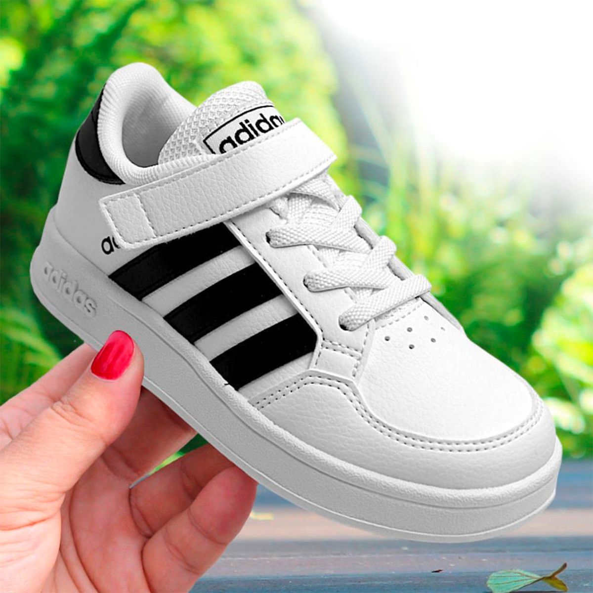 ADIDAS - Breaknet Zapatilla Urbana Niño Blanco Adidas