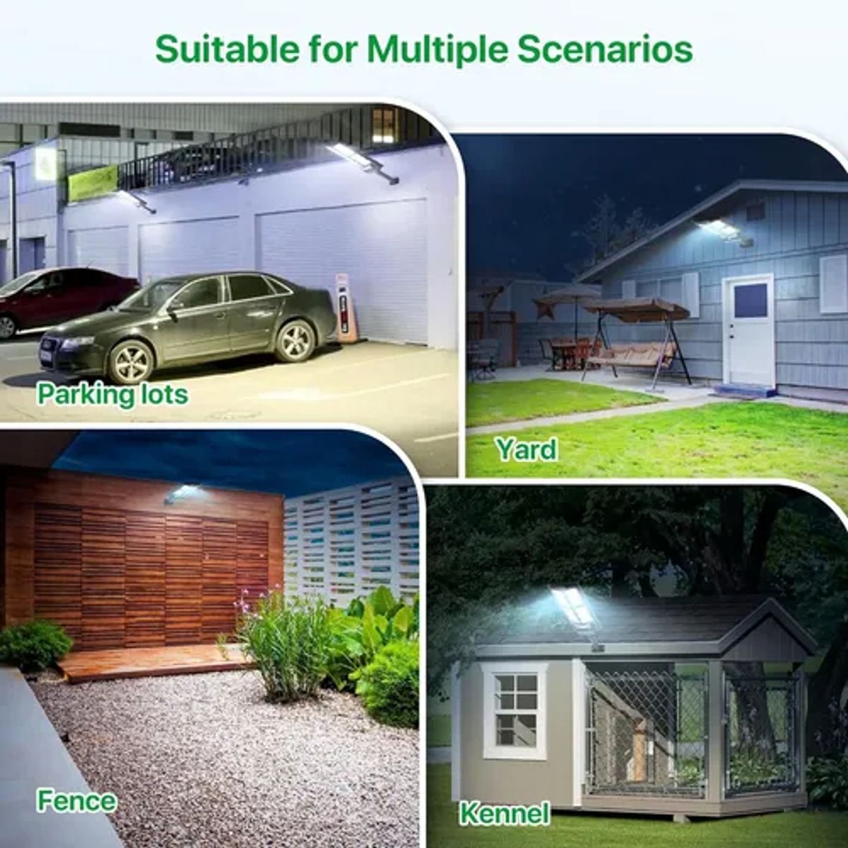 EVERSO - Pack 2 Foco Solar Exterior Sensor Movimiento Control Remoto