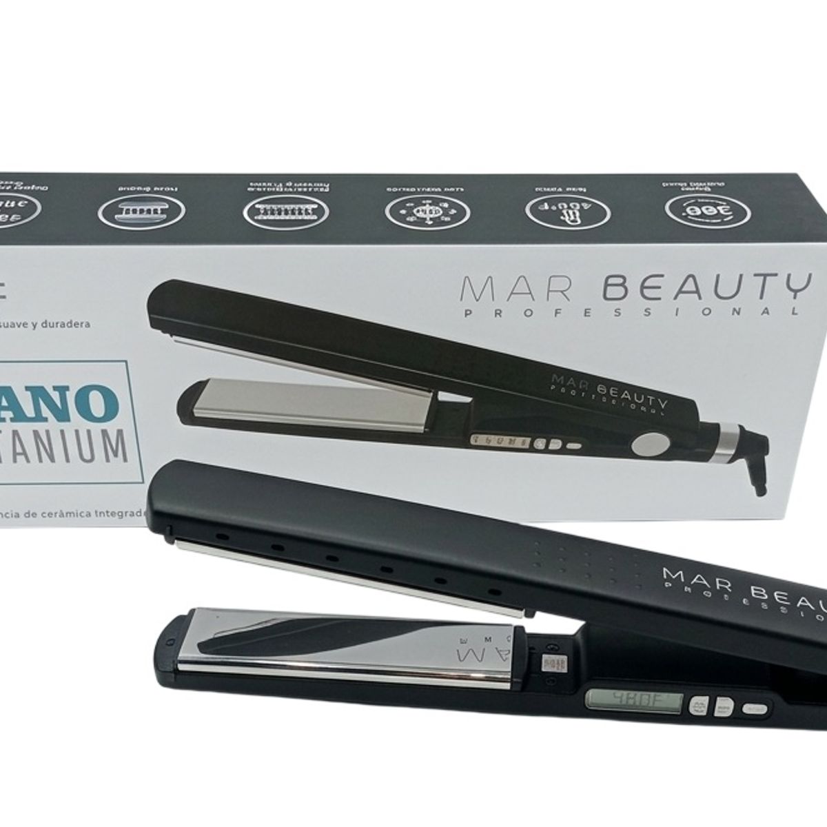 MAR BEAUTY - Plancha De Cabello Nano Titanium Mar Beauty