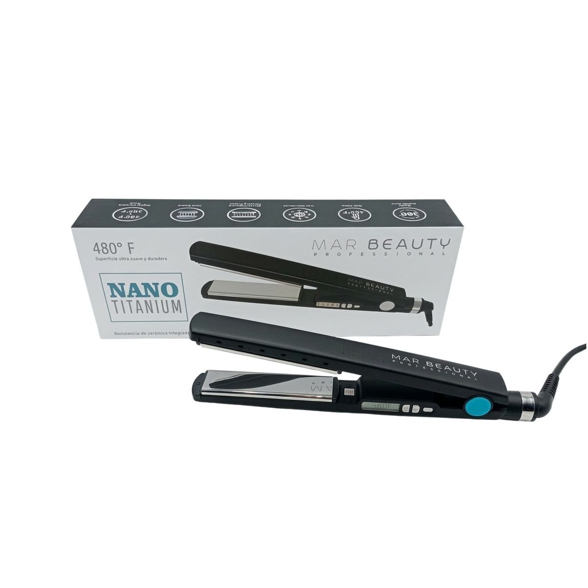 MAR BEAUTY - Plancha De Cabello Nano Titanium Mar Beauty
