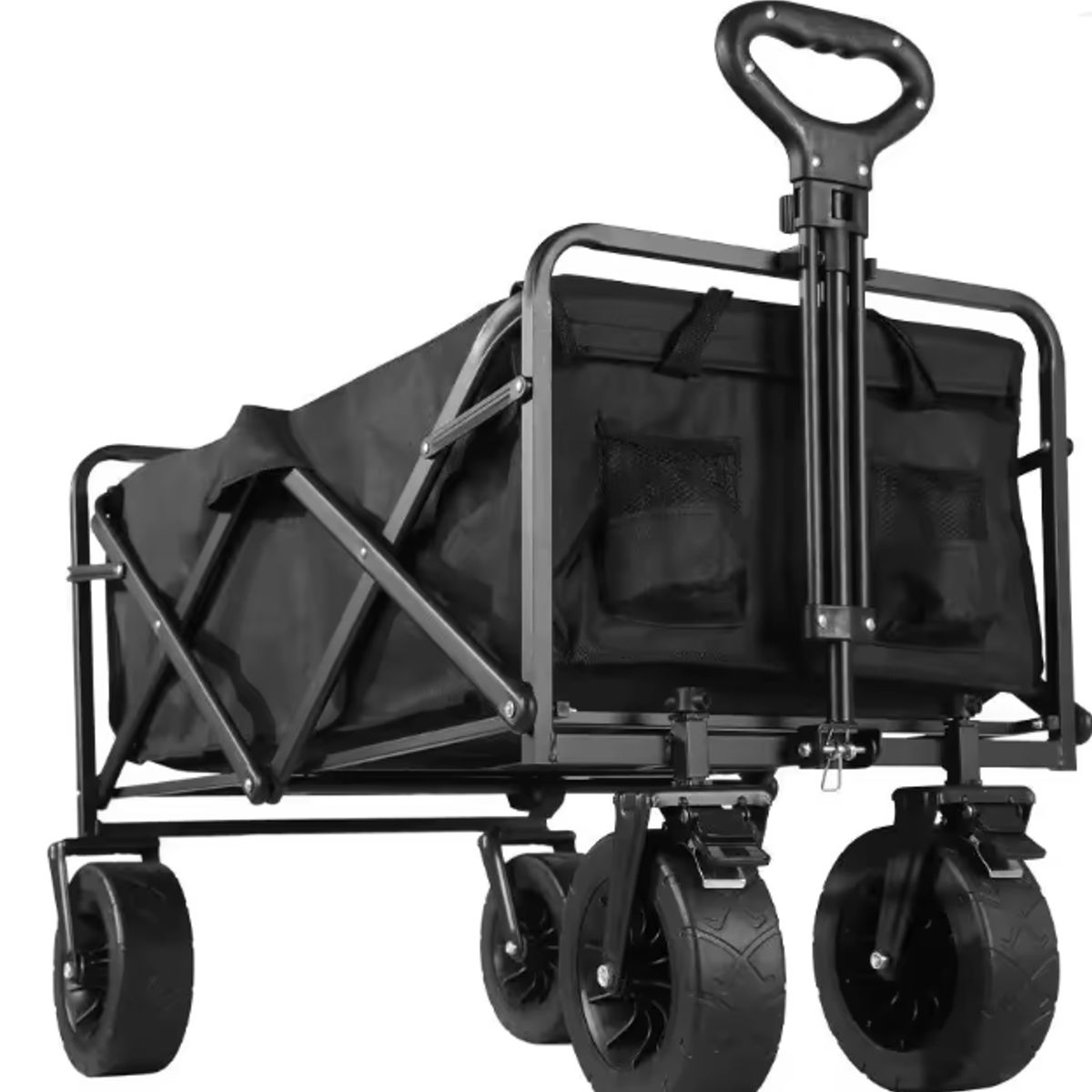 GENERICO - Carro Plegable Para Compras Playa Camping Ruedas Anchas 100kg