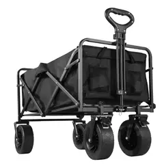 GENERICO - Carro Plegable Para Compras Playa Camping Ruedas Anchas 100kg