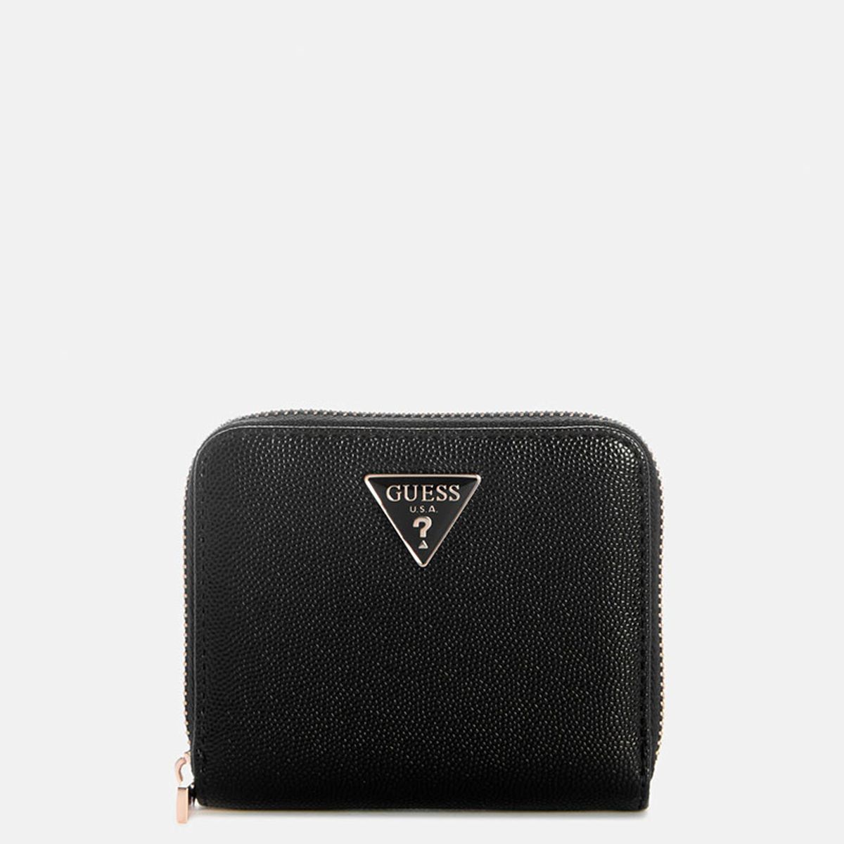 GUESS - Billetera Isobel Slg Small Zip Around Negro