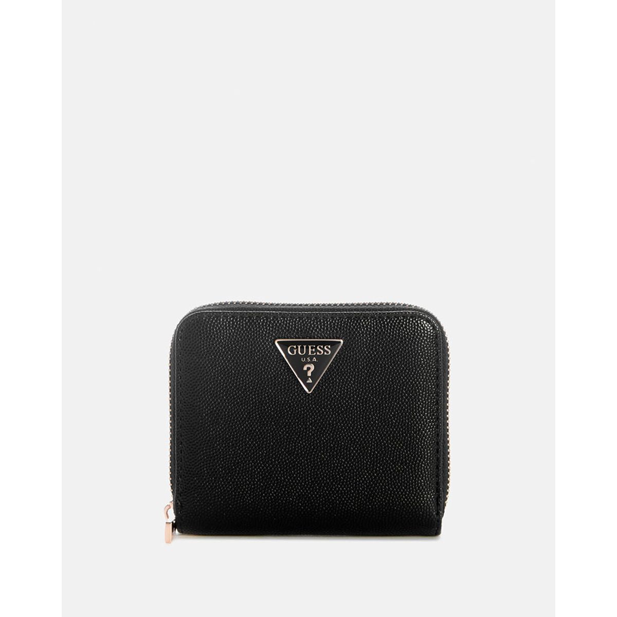 GUESS - Billetera Isobel Slg Small Zip Around Negro