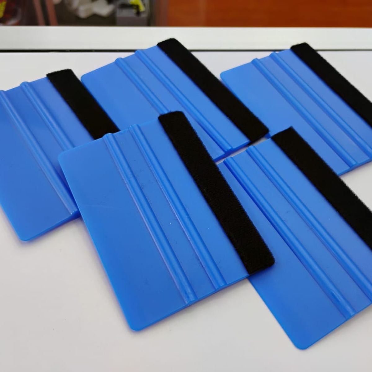 GENERICO - X5 Espátula squeegee con fieltro para vinilo y polarizado y wrap