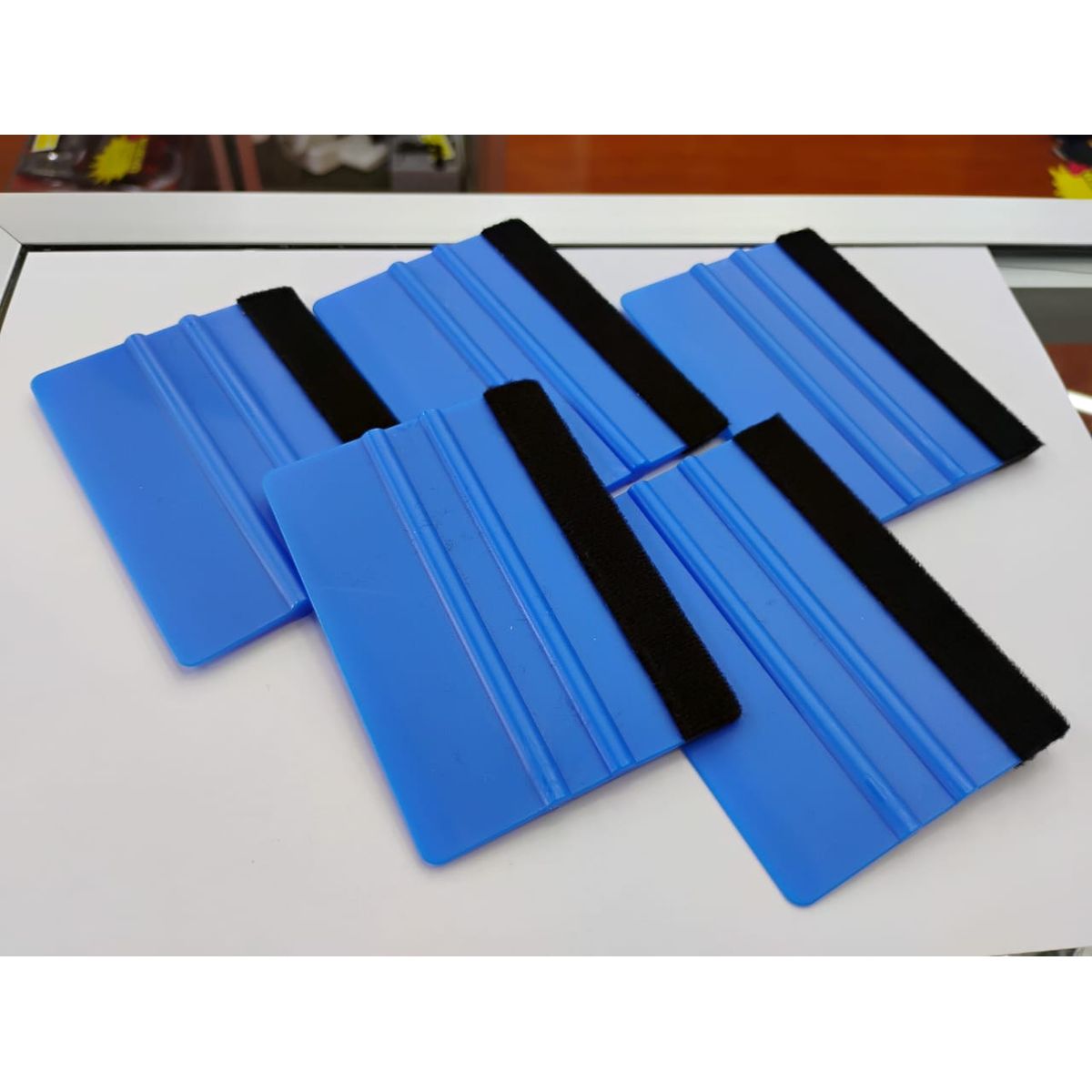 GENERICO - X5 Espátula squeegee con fieltro para vinilo y polarizado y wrap