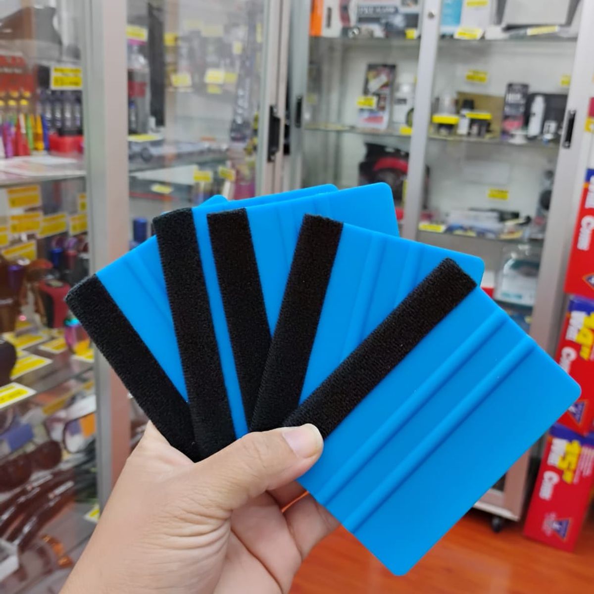 GENERICO - X5 Espátula squeegee con fieltro para vinilo y polarizado y wrap