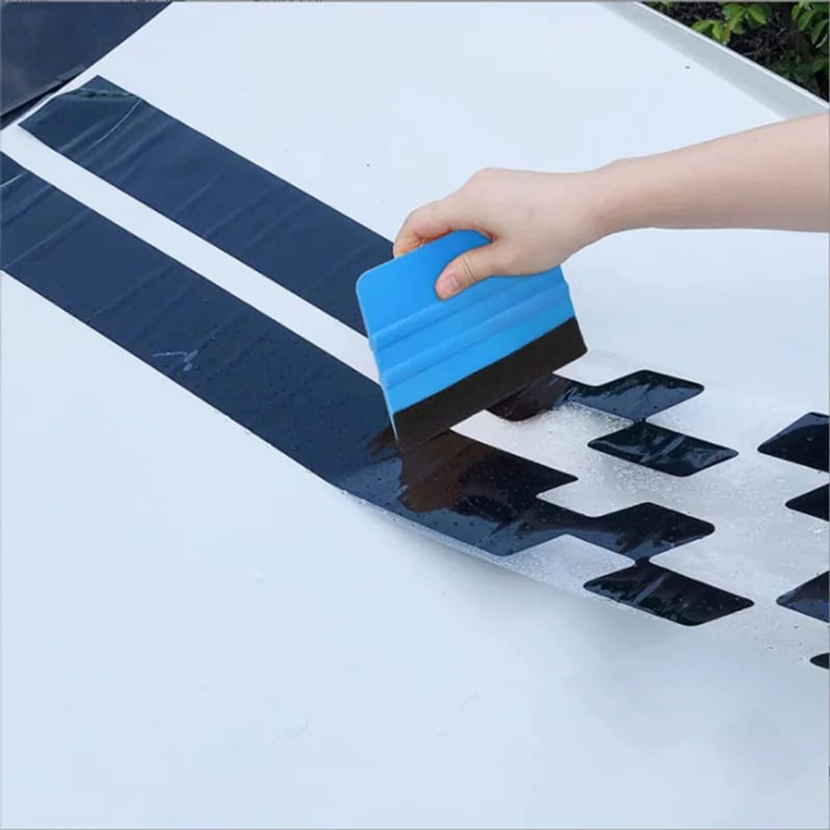 GENERICO - X3 Espátula squeegee con fieltro para vinilo y polarizado y wrap