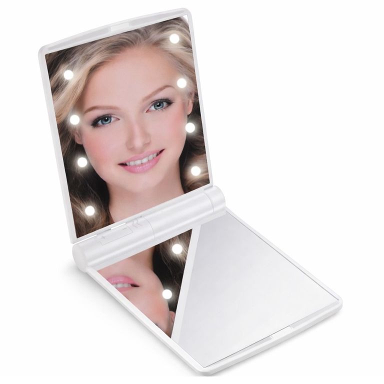 Espejo Compacto Plegable MR350 8 Led