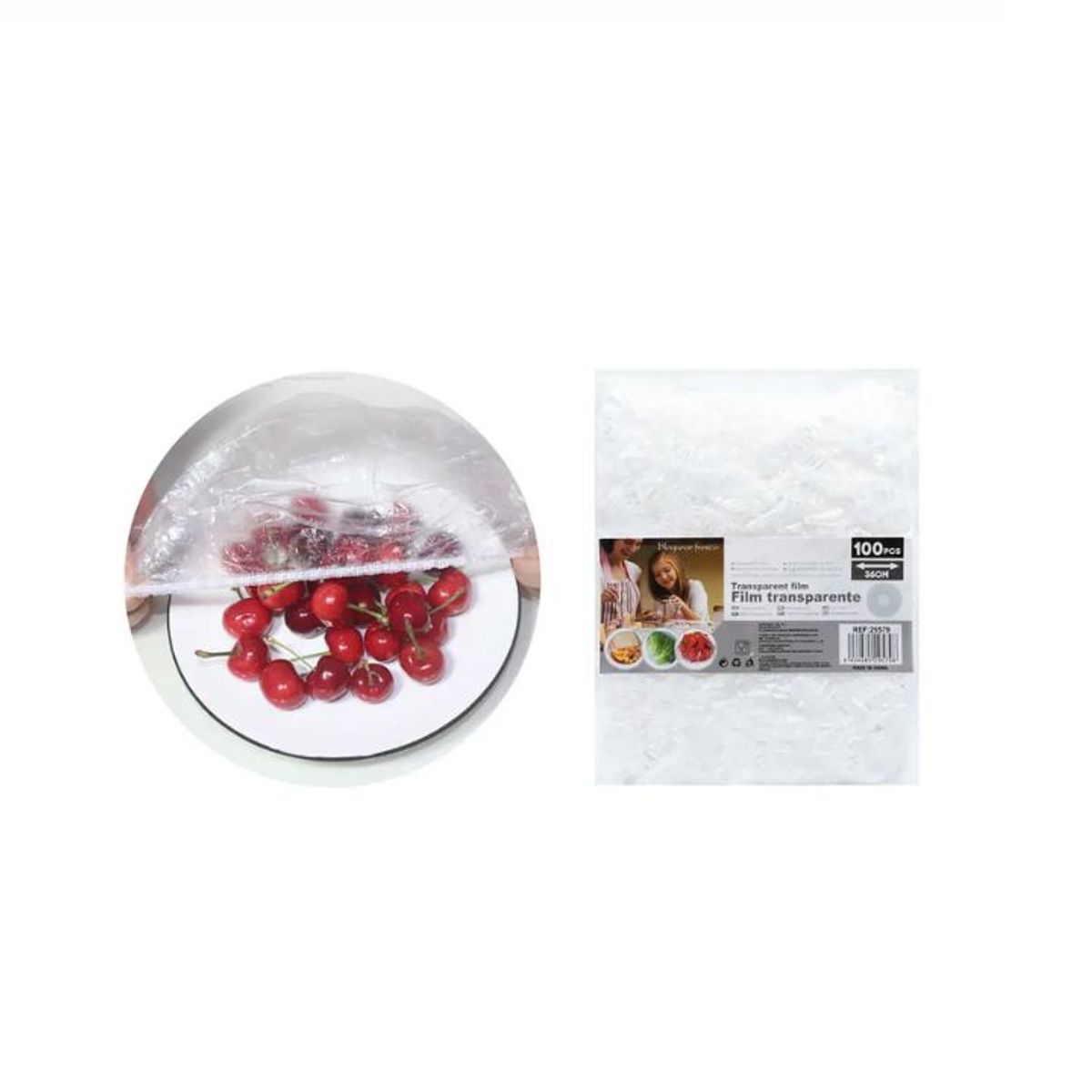 GENERICO - FILM TRANSPARENTE 100PCS 36CM