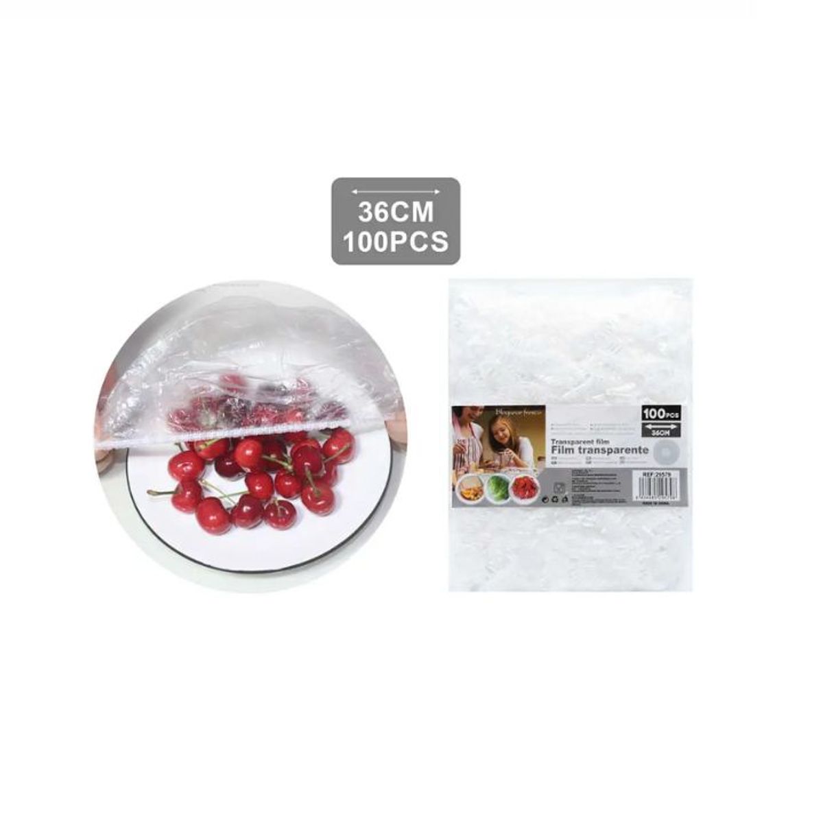 GENERICO - FILM TRANSPARENTE 100PCS 36CM