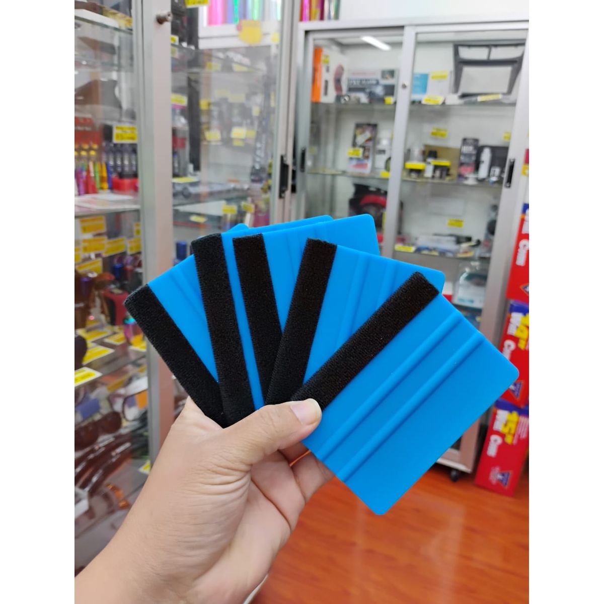 GENERICO - X5 Espátula squeegee con fieltro para vinilo y polarizado y wrap