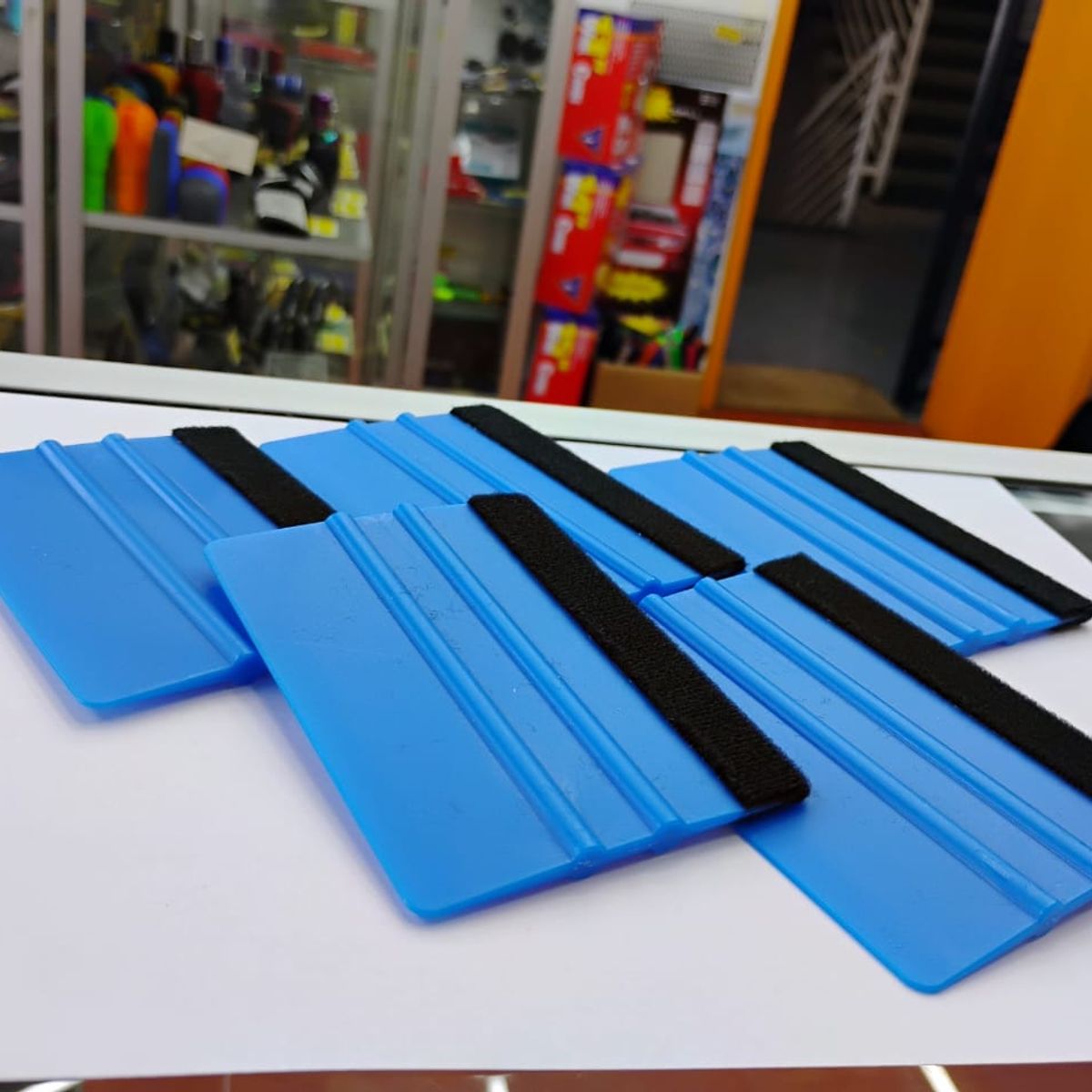 GENERICO - X5 Espátula squeegee con fieltro para vinilo y polarizado y wrap