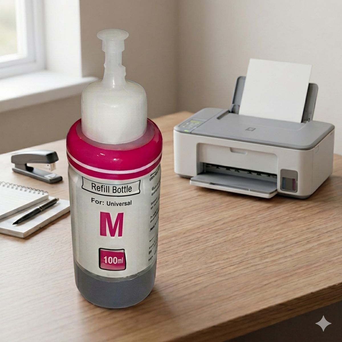 LOGIC - TINTA UNIVERSAL MAGENTA100ML COMPATIBLE CON HP, CANON, EPSON , BROTHER Y LEXMARK