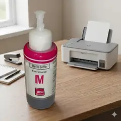 LOGIC - TINTA UNIVERSAL MAGENTA100ML COMPATIBLE CON HP, CANON, EPSON , BROTHER Y LEXMARK