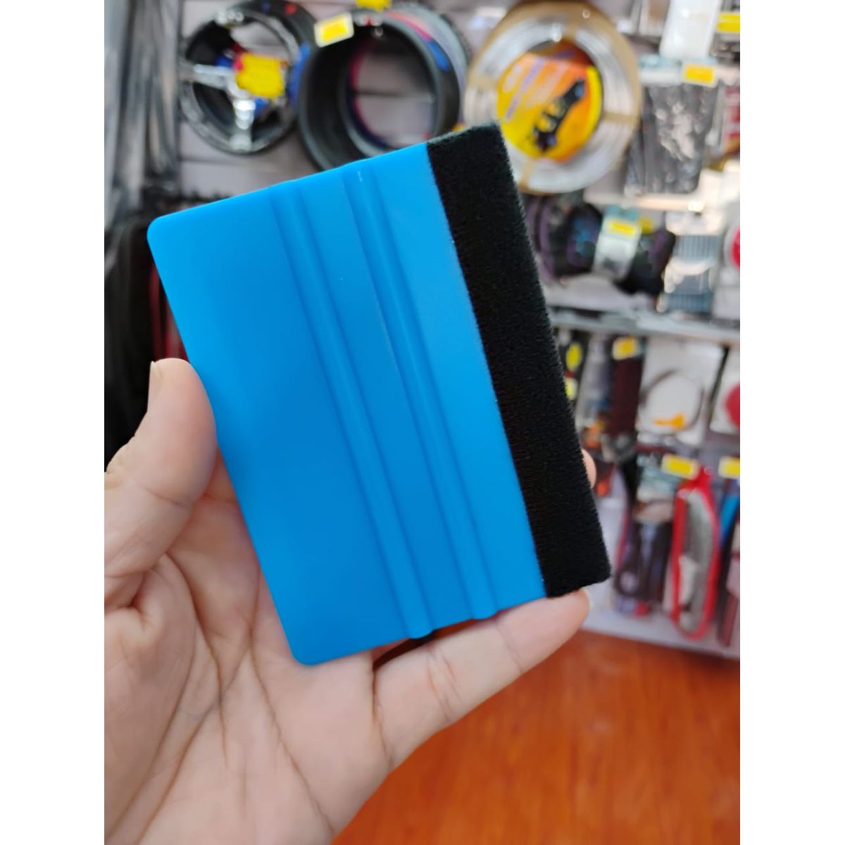 GENERICO - X1 Espátula squeegee con fieltro para vinilo y polarizado y wrap