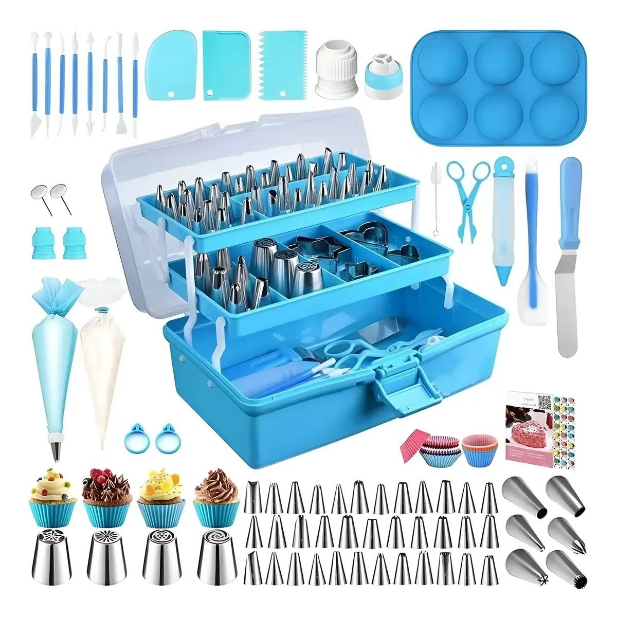 GENERICO - Set De Pasteleria Kit Decoración Para Reposteria 236pcs Labg