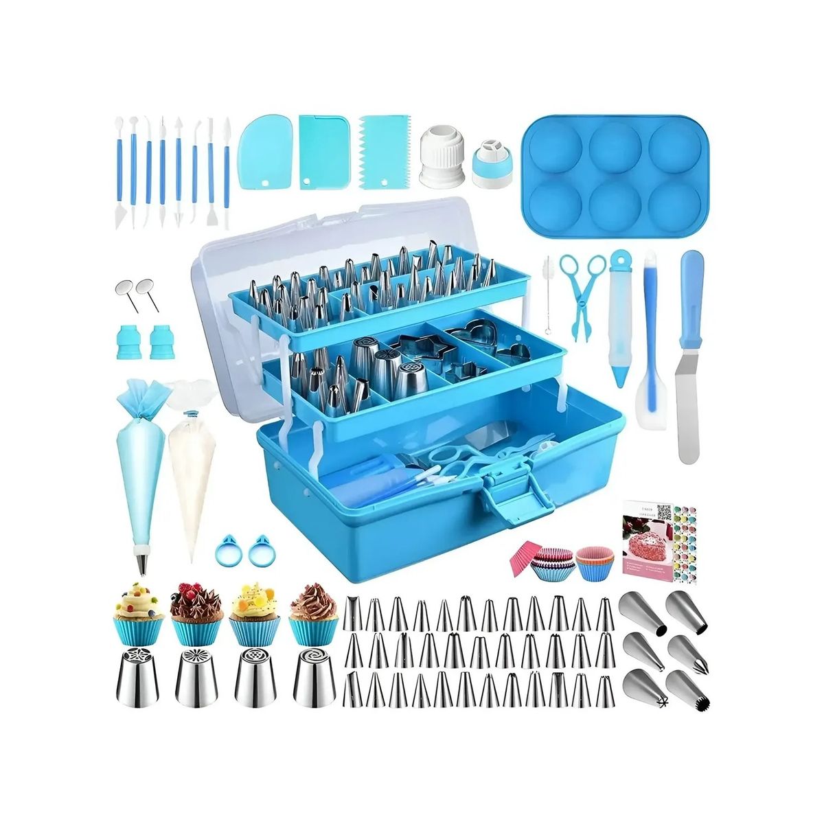 GENERICO - Set De Pasteleria Kit Decoración Para Reposteria 236pcs Labg