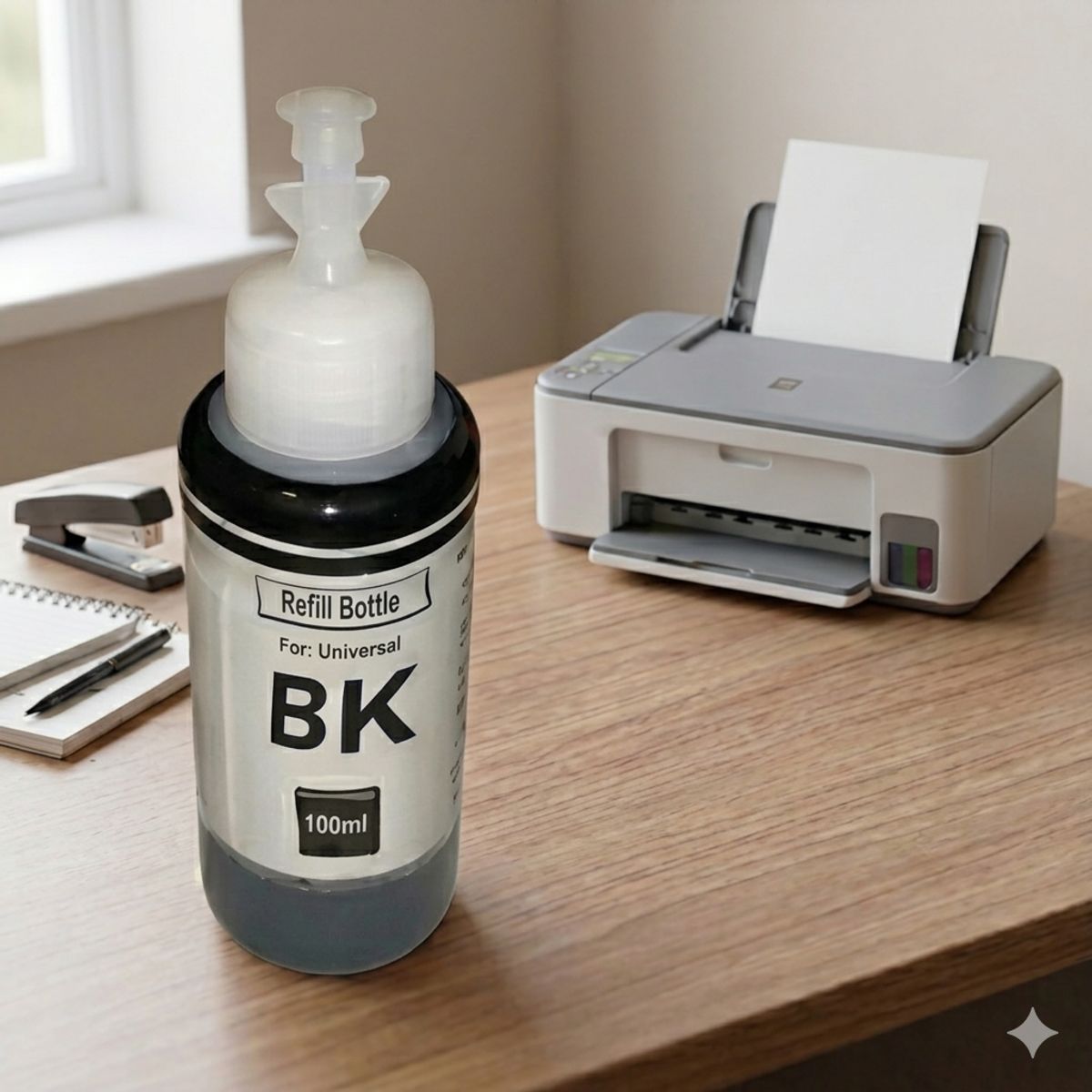 LOGIC - TINTA UNIVERSAL NEGRA 100ML COMPATIBLE CON HP, CANON, EPSON , BROTHER Y LEXMARK