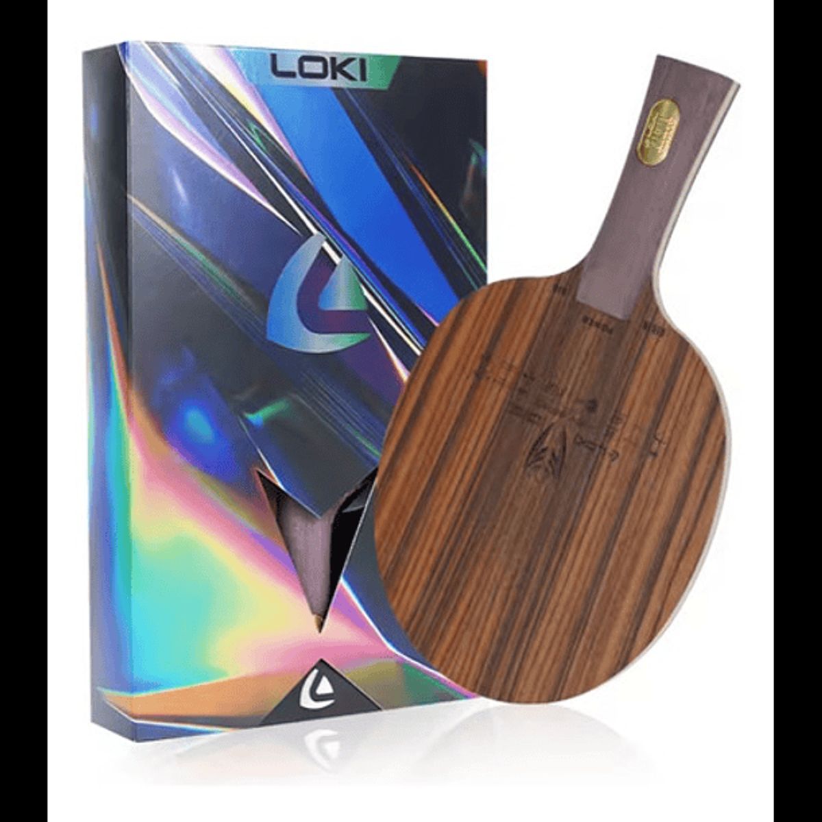 LOKI - Loki K10 Madero Profesional de Tenis de Mesa 7 Capas Carbono Mango Tradicional
