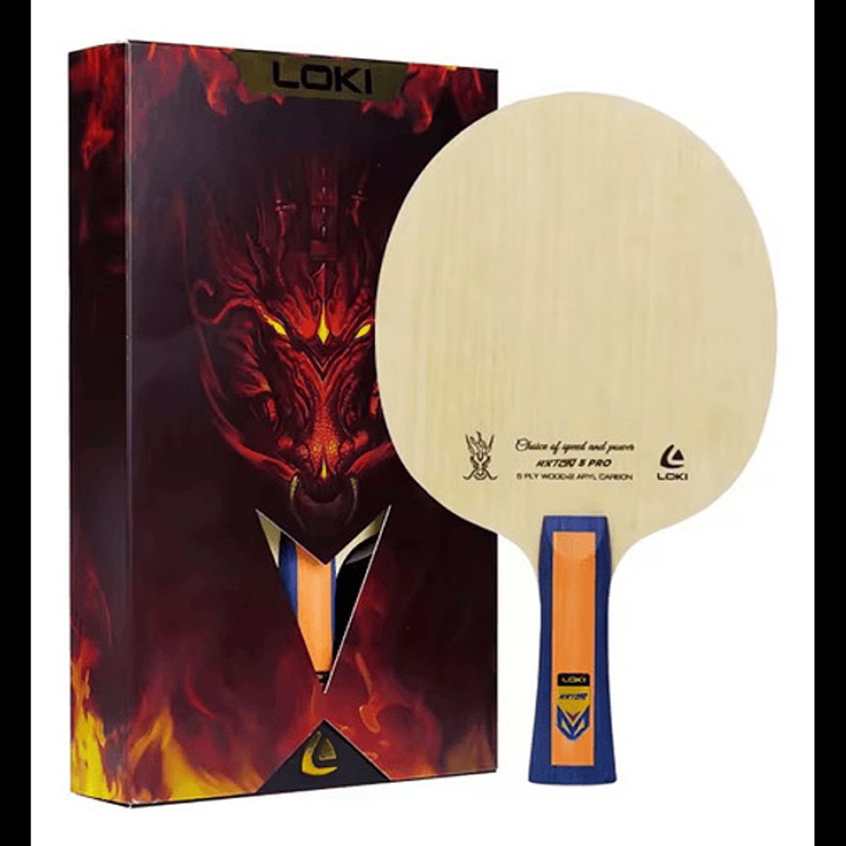LOKI - Loki Rxton 5 Madero de Tenis de Mesa 7 Capas Mango Tradicional