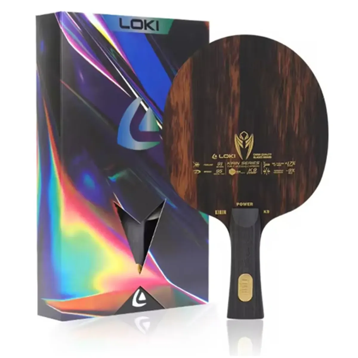 LOKI - Loki V9 K9 Madero Profesional de Tenis de Mesa 9 Capas Mango Lapicero