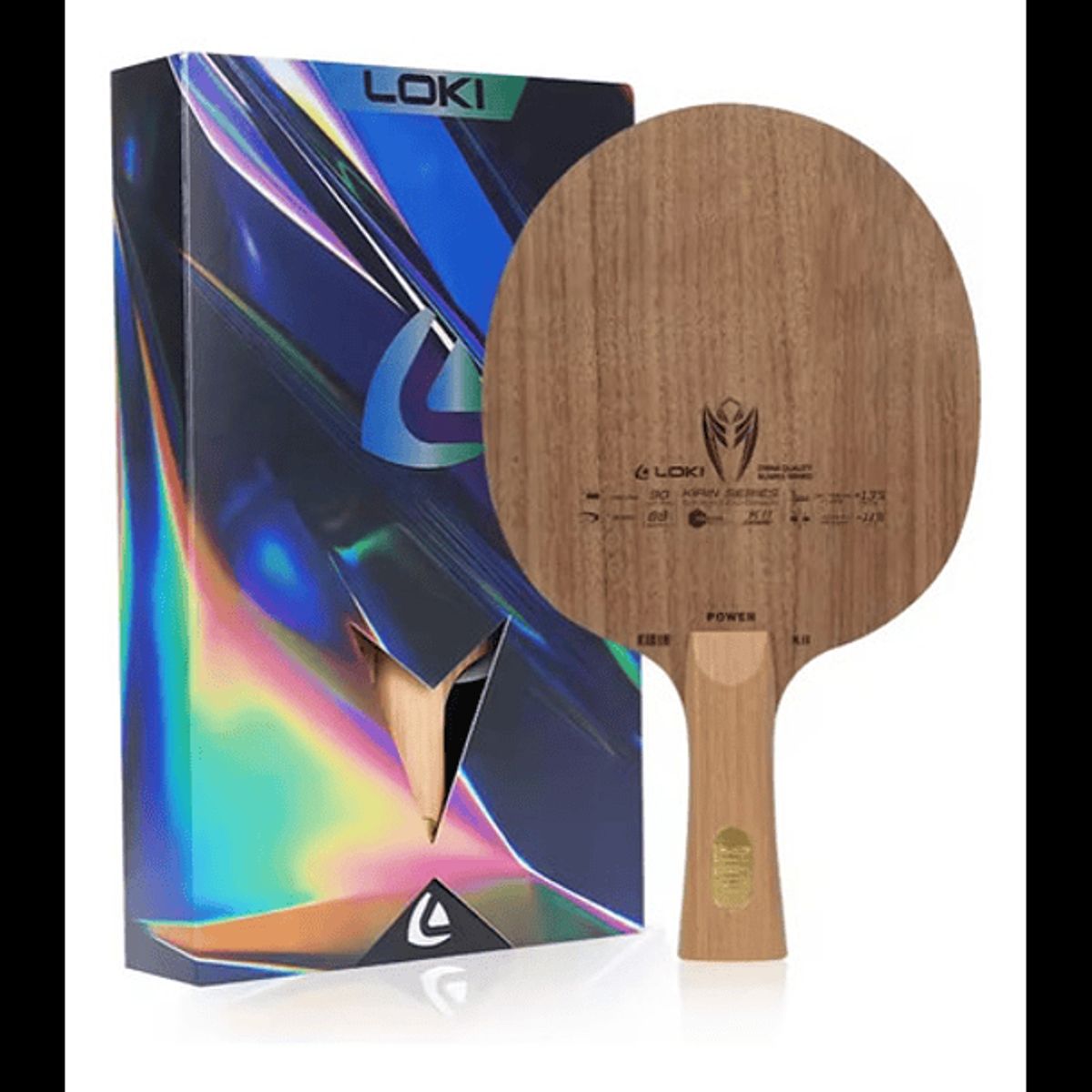 LOKI - Loki K11 Madero Profesional de Tenis de Mesa 7 Capas Carbono Mango Tradicional