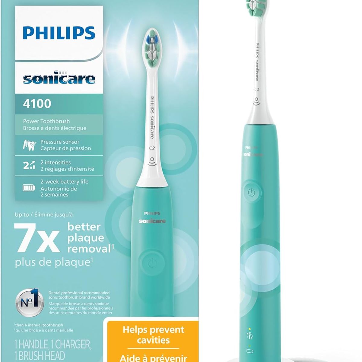 PHILIPS - Cepillo de dientes eléctrico Philips Sonicare 4100 Turquesa