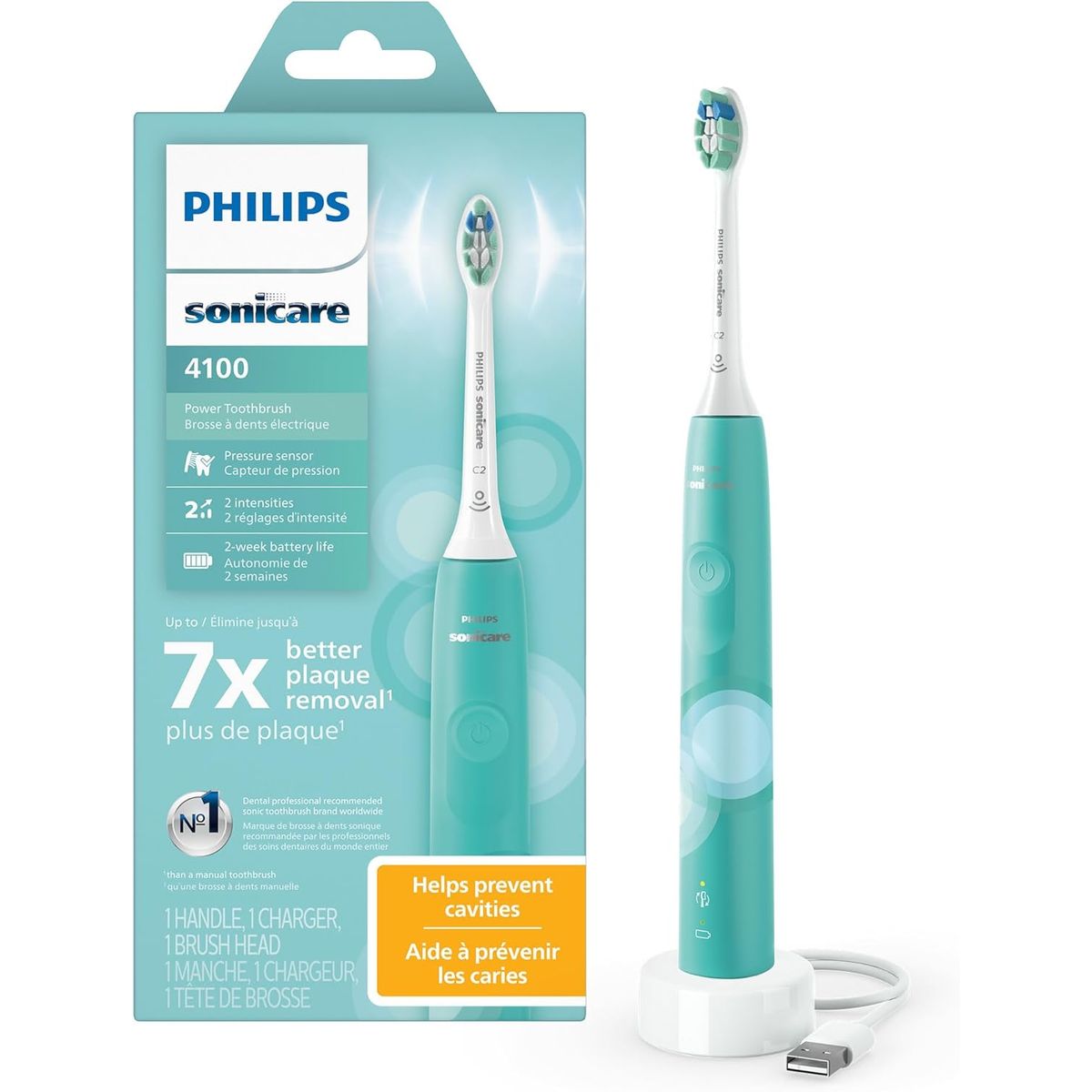 PHILIPS - Cepillo de dientes eléctrico Philips Sonicare 4100 Turquesa