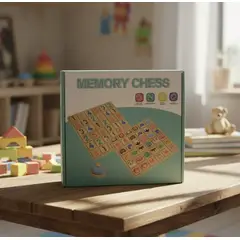 GENERICO - Memory Chess Juego De Memoria de Madera Educativo Cognitivo Animalitos