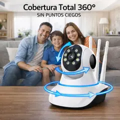 MOVI - Cámara WiFi 360° Full HD 1080P Visión Nocturna Audio Bidireccional Interior