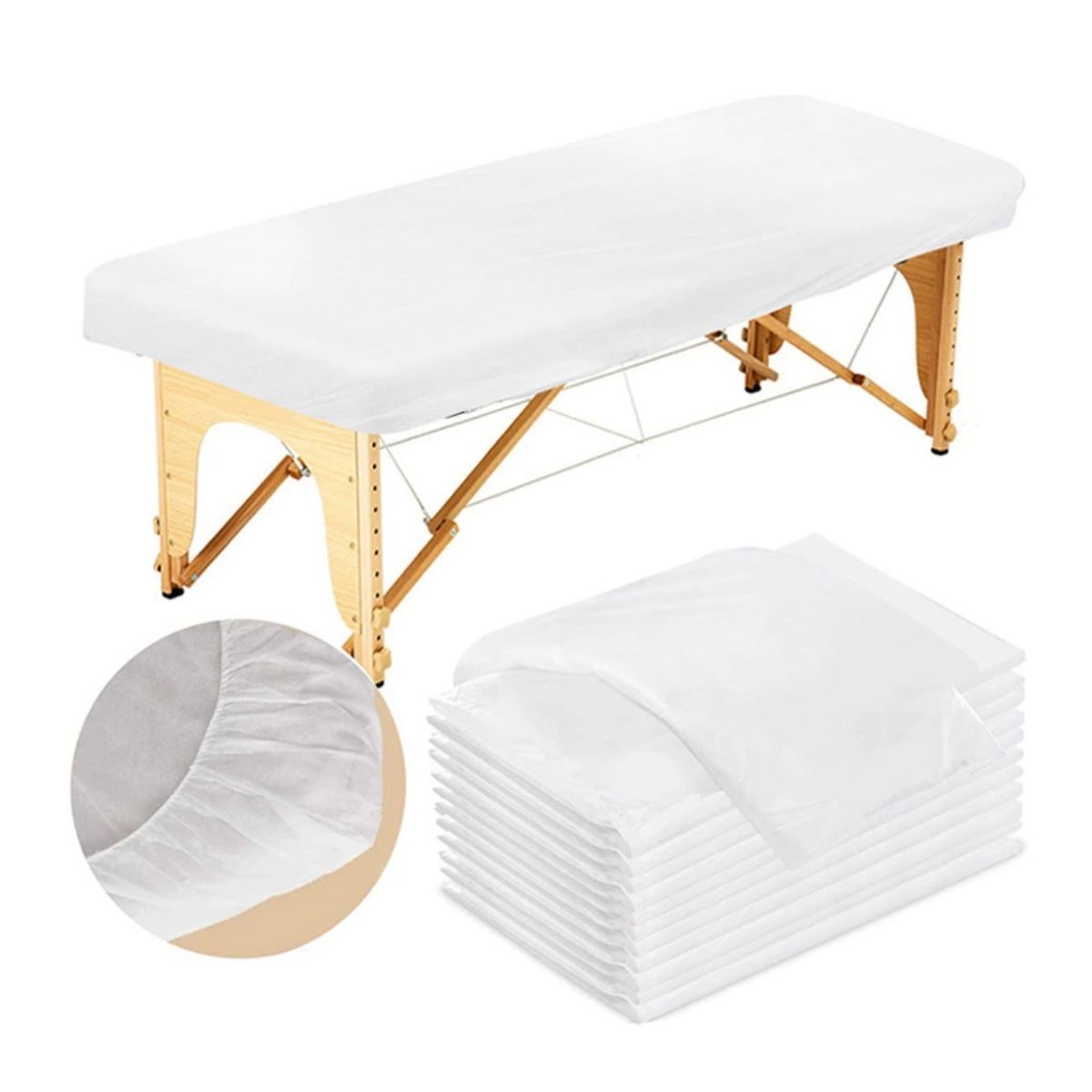 ATURE - Sabanillas Desechables Para Camillas Con Elastico 30 U