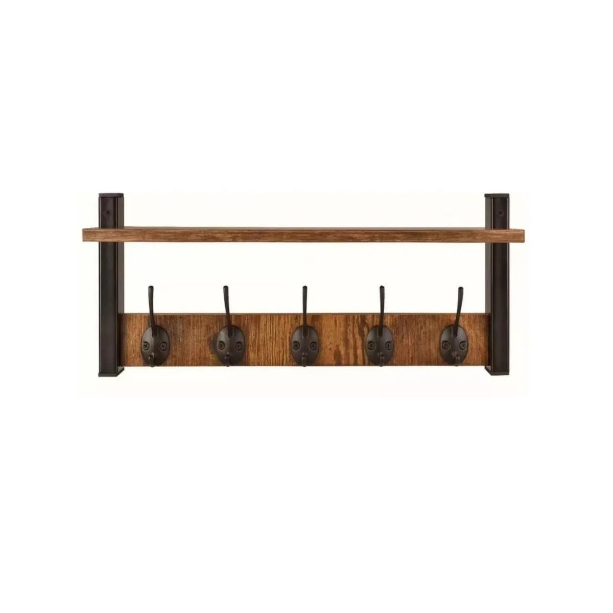 GENERICO - Repisa Perchero Estante De Pared Estantería Flotante Madera Labg