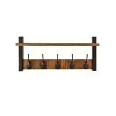 GENERICO - Repisa Perchero Estante De Pared Estantería Flotante Madera Labg