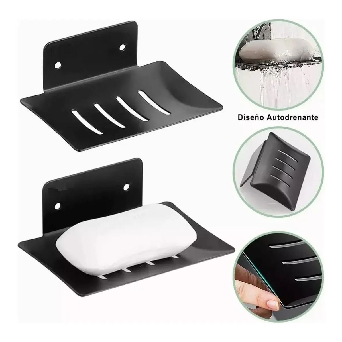 GENERICO - Juego De Accesorios De Baño Toalleros acero Inoxidable 304 11pcs Negro Labg