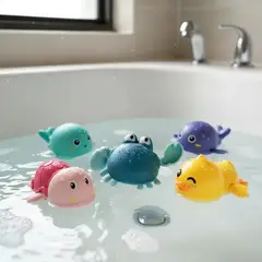 KUANGYE - Pack 5 Juguetes De Baño Bebe Y Niños Juguete Piscina Bañera