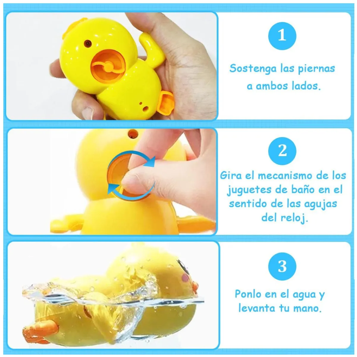 KUANGYE - Pack 5 Juguetes De Baño Bebe Y Niños Juguete Piscina Bañera