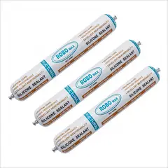 GENERICO - Sellador de Silicona Estructural Blanco ROBO MAX 600ML-3PCS