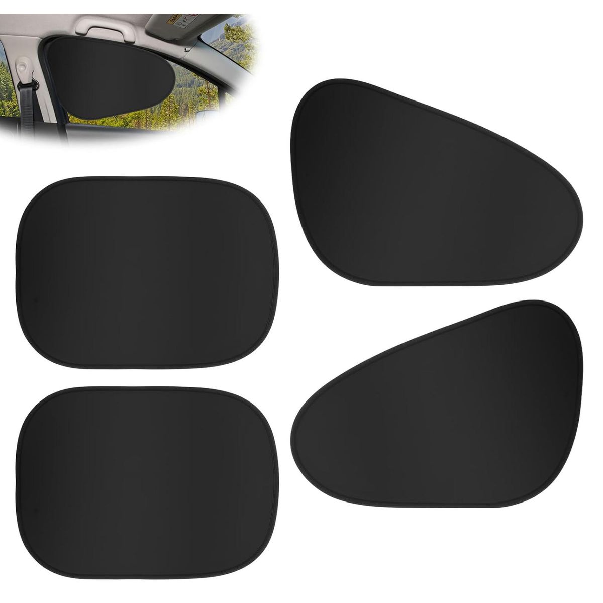 ATURE - 4 Piezas De Película Electrostática Para Coche Parasol