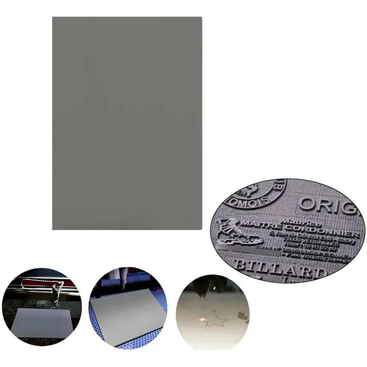 KUANGYE - Goma Caucho Laserable Fabrica Timbres Gomas Sellos Bajo Humo