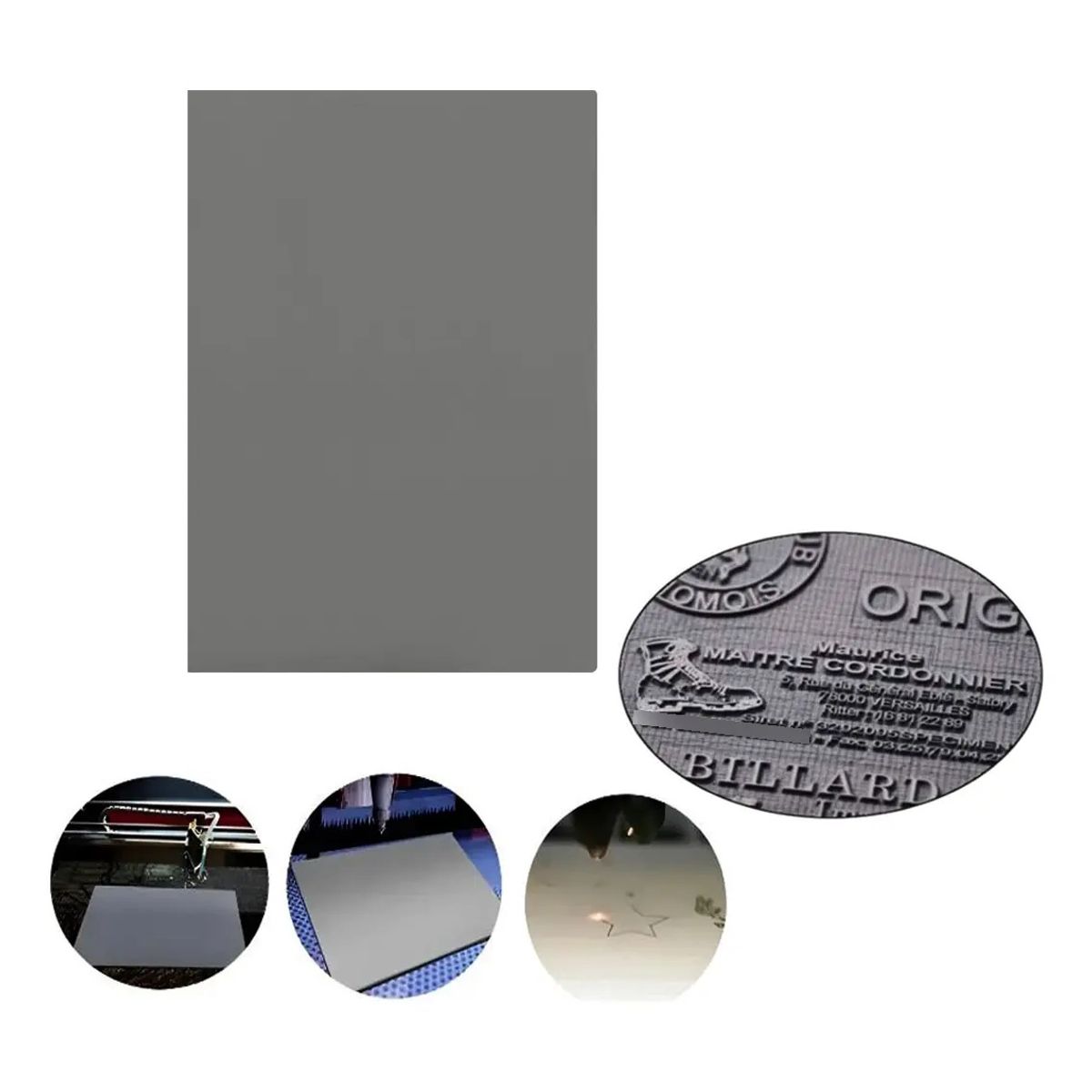 KUANGYE - Goma Caucho Laserable Fabrica Timbres Gomas Sellos Bajo Humo
