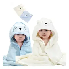 GENERICO - 2 Piezas Toalla De Baño Con Capucha Para Niño Absorbentes