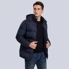 EASTONE - Parka Hombre Invierno Acolchada con Capucha