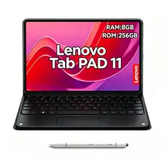 LENOVO - Tablet Pad 11 2025 8+256GB 11" WIFI 2.5K-Gris+Teclado Negro+Lápiz táctil