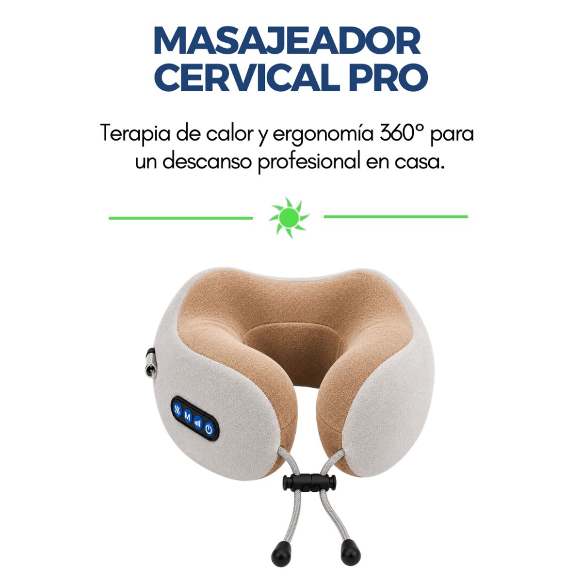 GENERICO - Masajeador Cervical Inteligente con Terapia de Calor Relajación Total al Instante