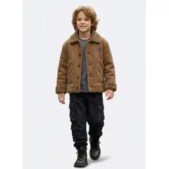 KIBOU - Chaqueta Niño Chiporro Invierno Térmica Abrigada Polar Gruesa